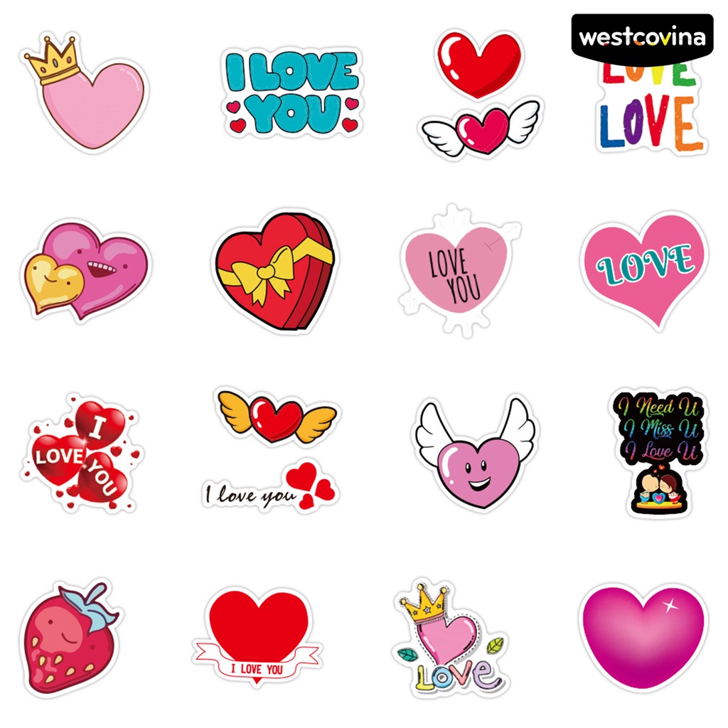 [WSTN]✎Bộ 50 Miếng Dán Chống Thấm Nước Họa Tiết Graffiti Dễ Thương Dùng Trang Trí Sổ Tay DIY