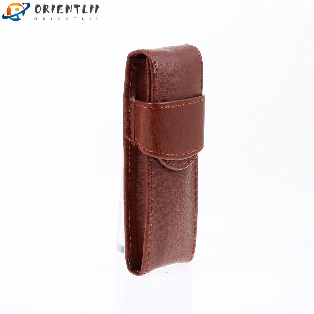 ORIENTLII Túi Đựng Bút Bằng Da PU Thiết Kế Sáng Tạo