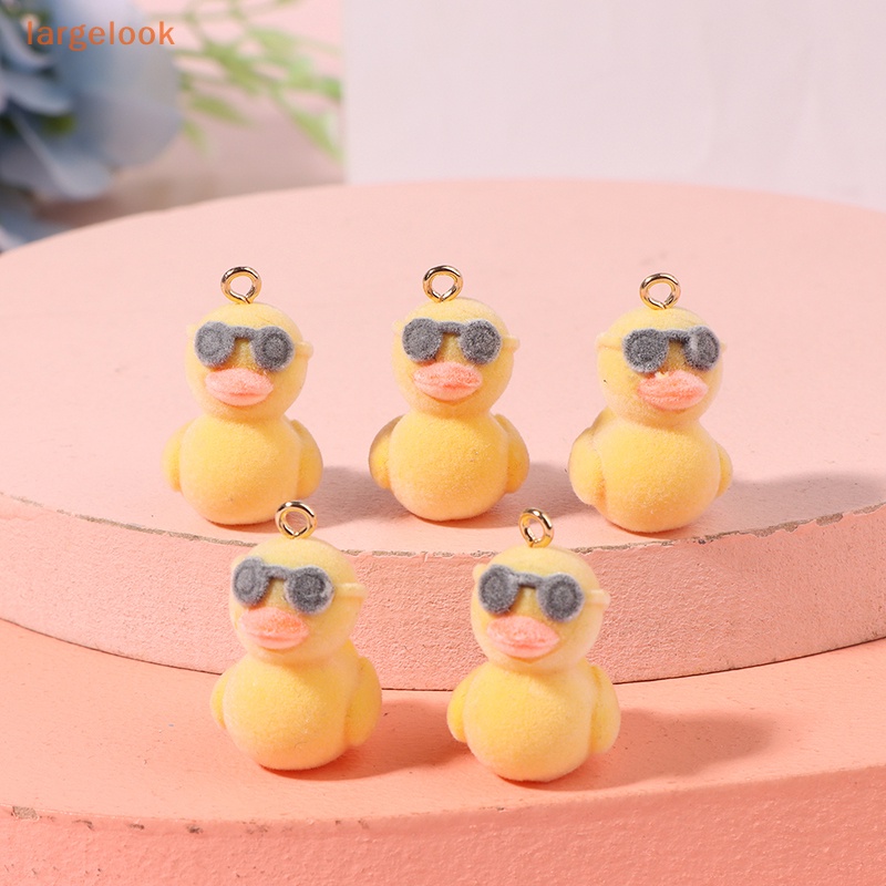 1 Mặt Dây Chuyền / Móc Khóa / Vòng Tay Hình Vịt Hoạt Hình DIY