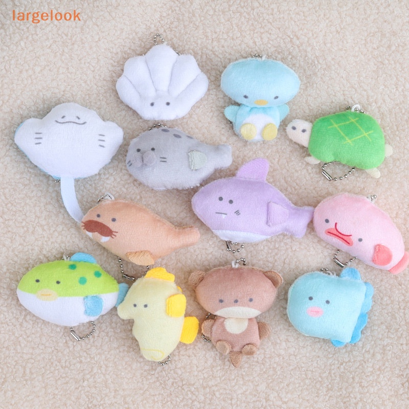 1 Mặt Dây Chuyền Hình Rùa / Cá Mập / Vỏ Sò Nhồi Bông Kích Thước Lớn Trang Trí Bể Cá