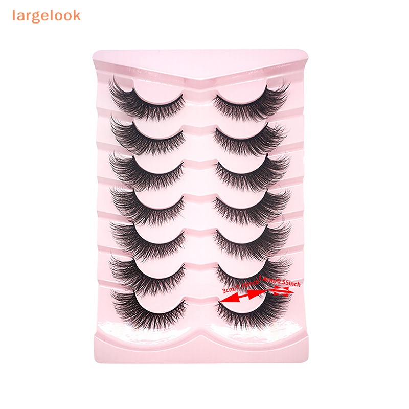 Set 7 Cặp Lông Mi Giả 3D Cong Dày Tự Nhiên