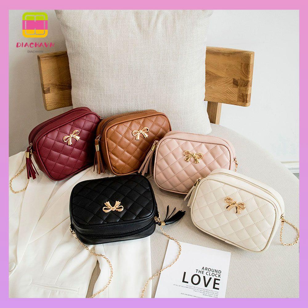 DIACHAVN Túi Đeo Chéo Nhỏ Thêu Họa Tiết Thời Trang Cho Nữ