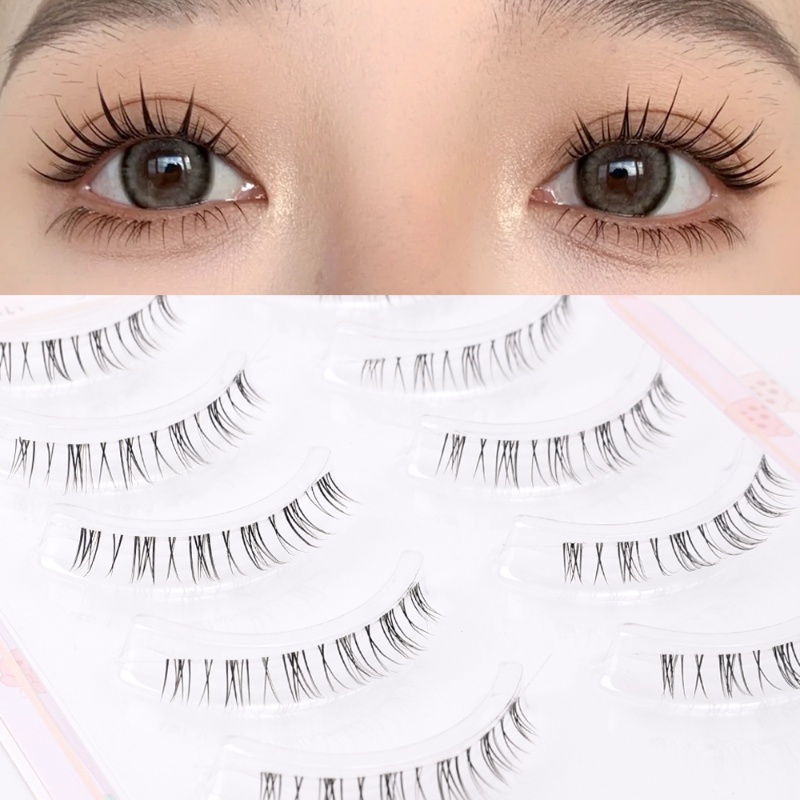 Set 3 / 5 Cặp Lông Mi Giả / Lông Mi Giả Ba Chiều Bằng Lông Chồn Nhân Tạo Mềm Mại Trong Suốt