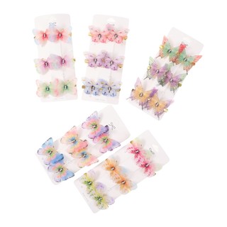 Set 5 / 6 Kẹp Tóc Hình Bướm Dễ Thương Cho Nữ CHLINS