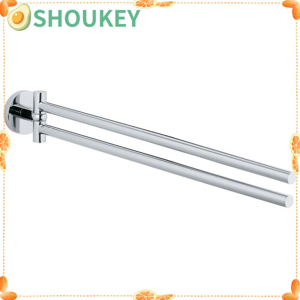 SHOUKEY Giá Treo Khăn 2 Cánh Tay Bằng Thép Không Gỉ Dày Dặn Tiện Dụng Cho Nhà Bếp / Phòng Tắm