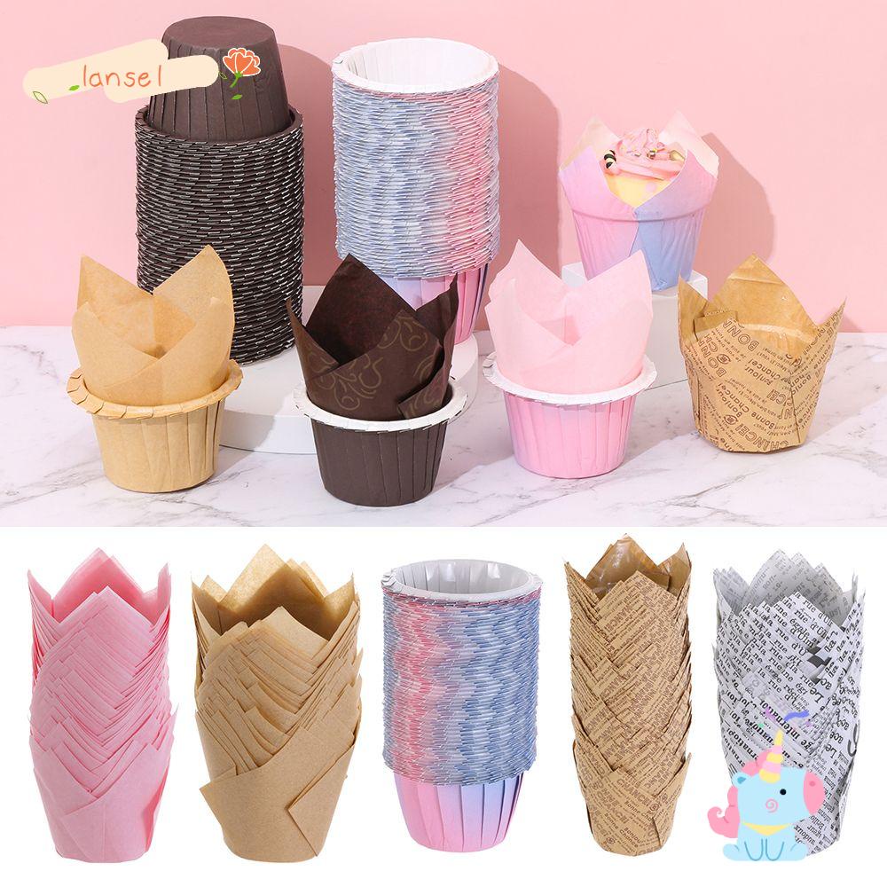 LANSEL Set 50 CốC ĐựNg BáNh Cupcake