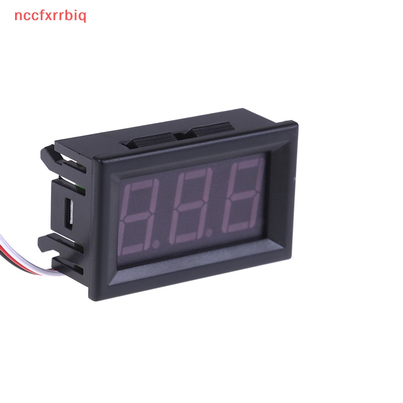 {Nccfxrrbiq} DC 0-30V 3 dây dẫn hiển thị kỹ thuật số Bảng điều khiển Vôn kế Điện áp vôn kế động cơ xe hơi mới