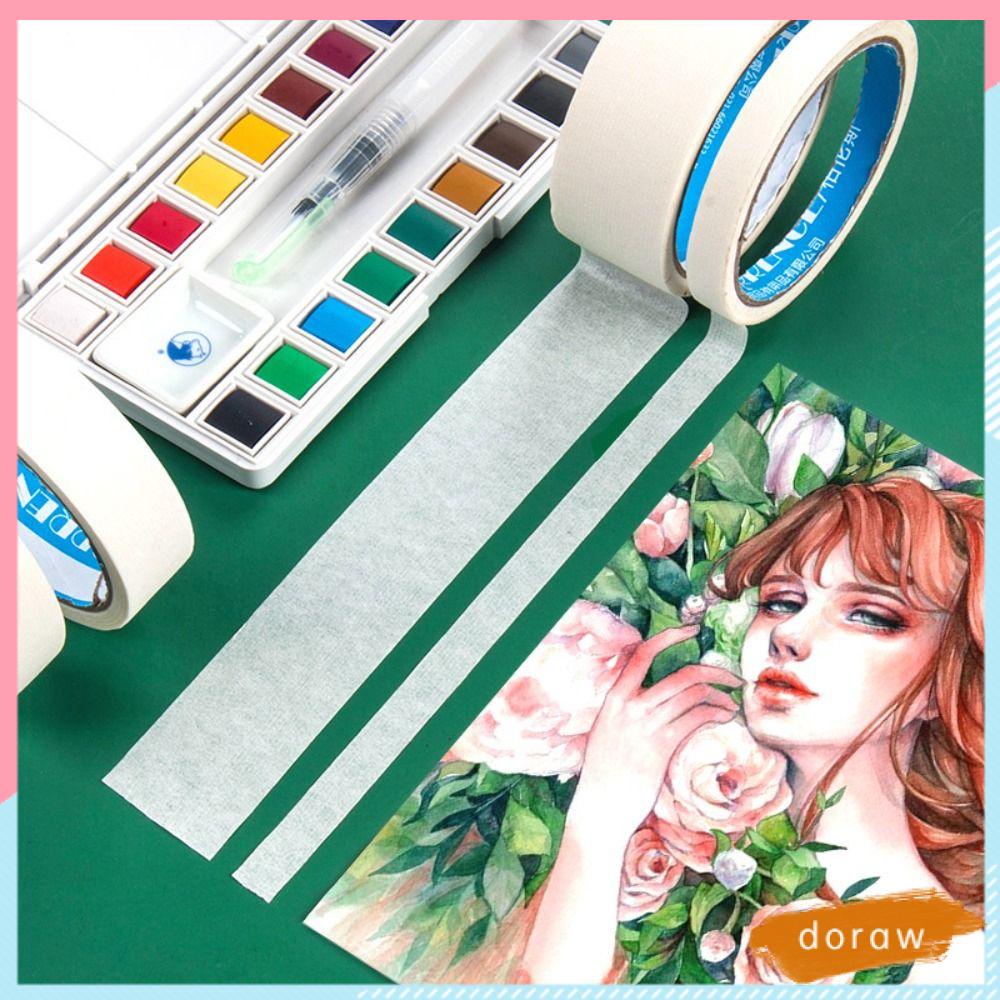 DORAW Set 4 Cuộn Băng Keo Dán Trang Trí Vẽ Tranh Sơn Dầu Nghệ Thuật Diy