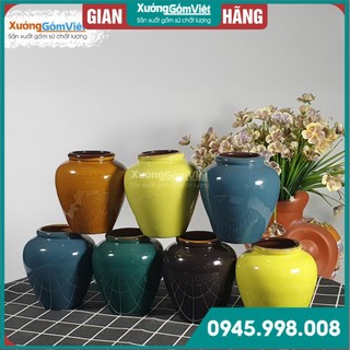 [SALE GIÁ GỐC] Lu trà sữa,lu sinh tố NHIỀU MÀU bằng gốm Bát Tràng cao cấp ,dung tích 400ml  - XƯỞNG GỐM VIỆT
