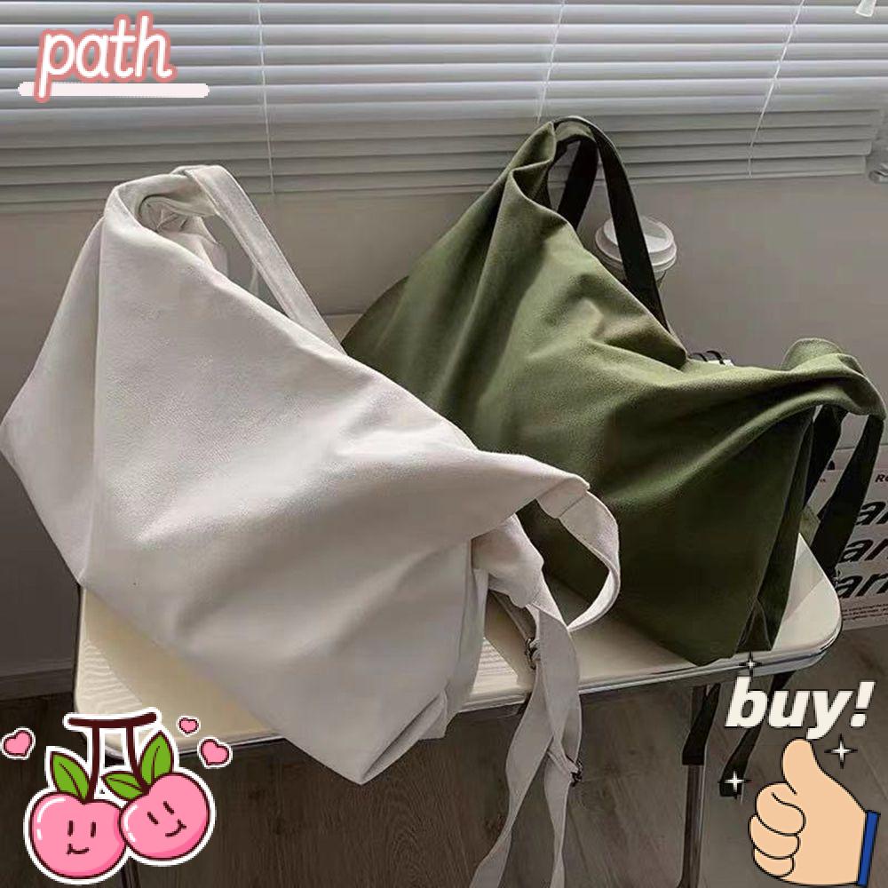 PATH Túi Xách Canvas Đeo Vai Kiểu Dáng Đơn Giản Thời Trang Du Lịch