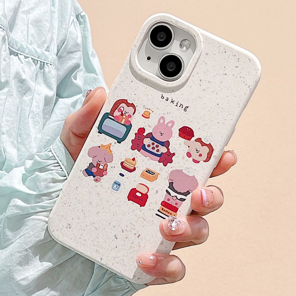 Ốp Điện Thoại TPU Mềm Chống Sốc In Hình Thú Hoạt Hình Dễ Thương Cho IPhone 14 13 12 11 Pro Max X XR 8 7 Plus