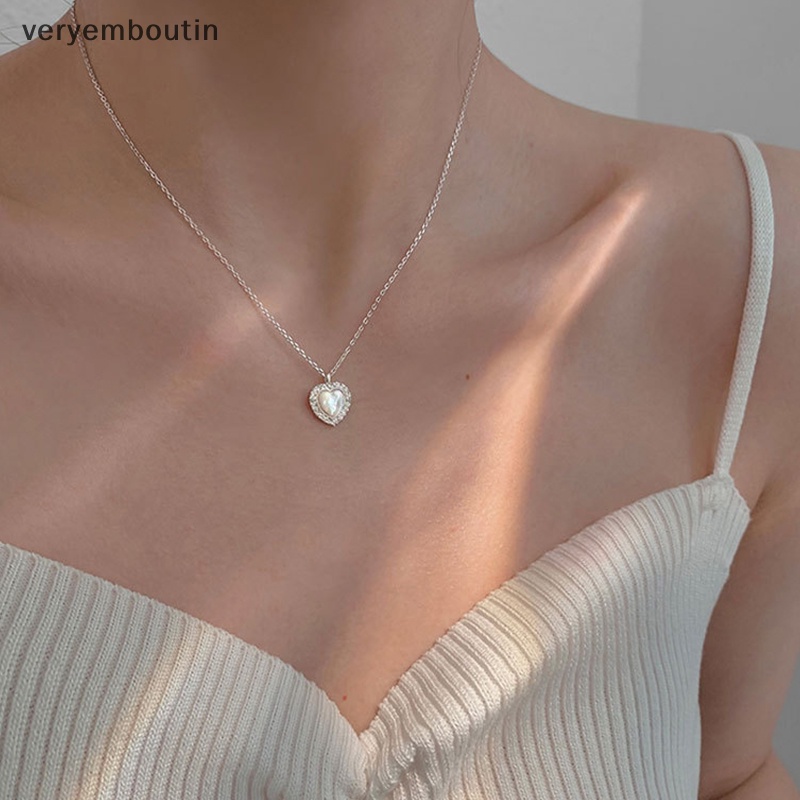 Vòng cổ Mặt Đá Opal Hình Trái Tim Màu Sắc Thời Trang Cho Nữ