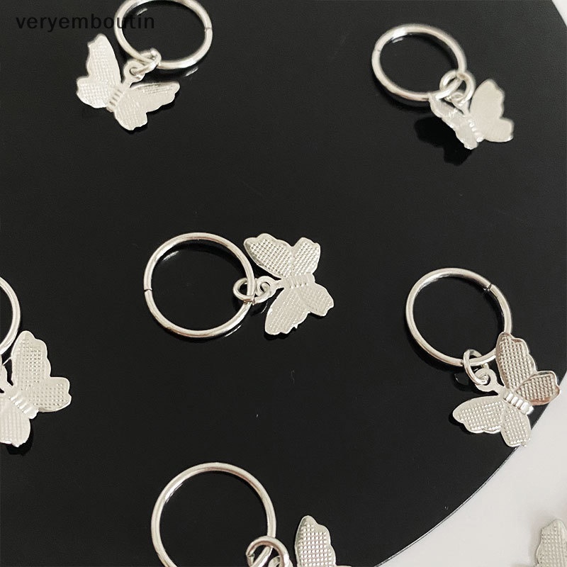 Set 10 Kẹp Tóc Kim Loại Hình Bướm Phong Cách Phương Tây Cho Nữ