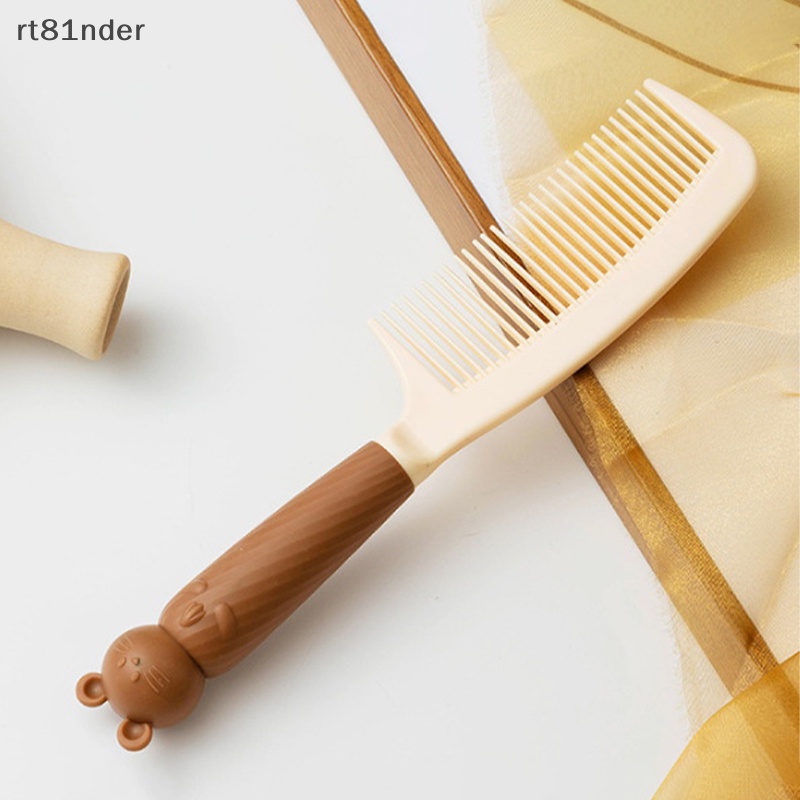 Rt Bộ Gương Trang Điểm Và Lược Cầm Tay Chống Rối Hai Đầu Hình Bia Dễ Thương