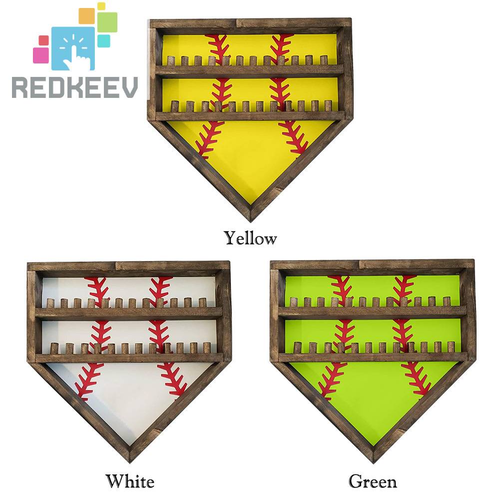 Giá Đỡ Bóng Chày Bằng Gỗ Gắn Tường Tiện Lợi Dành Cho Trẻ Em