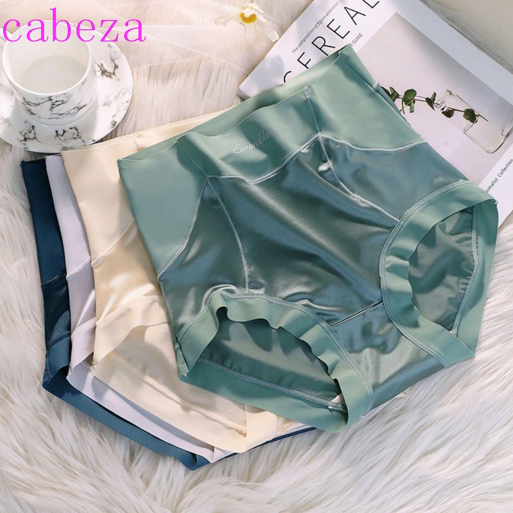 CABEZA Quần Lót Lưng Cao Màu Sắc Đơn Giản Cho Nữ