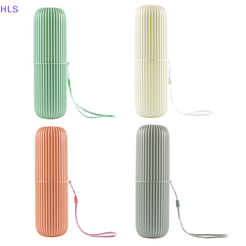 Bộ Cốc Đánh Răng / Cốc Đánh Răng Kẻ Sọc Dọc Kèm Dây Đeo Tiện Dụng Mang Theo Du Lịch