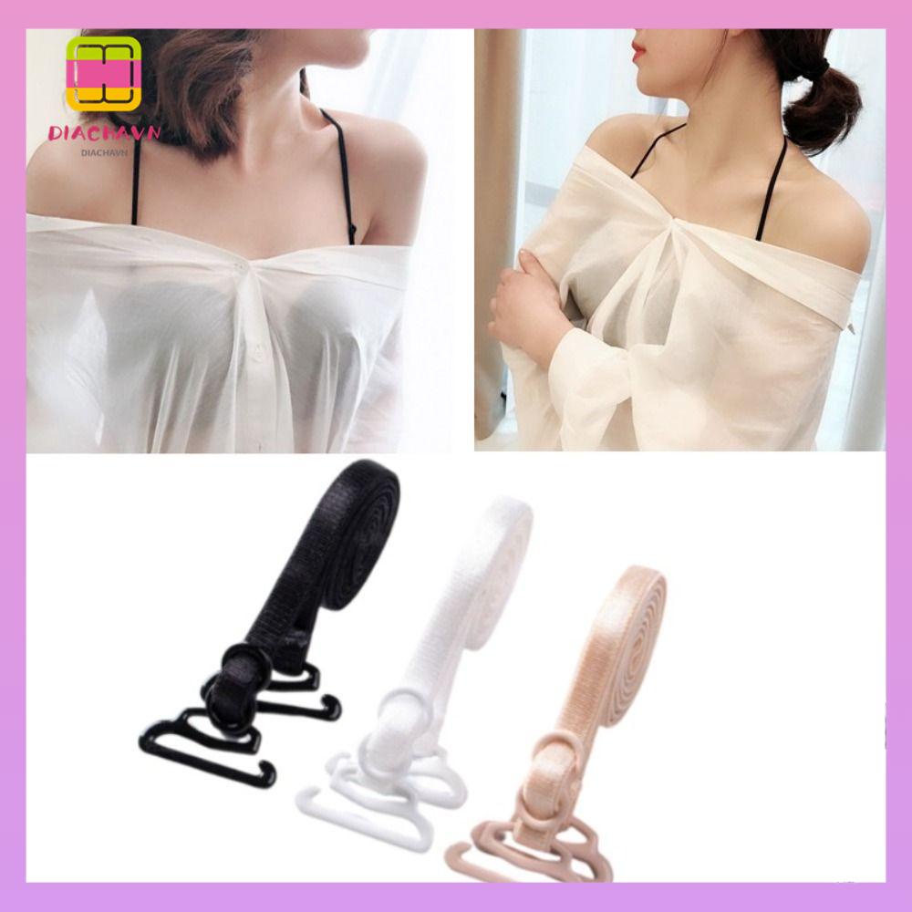 DIACHAVN Set 3 Cặp Dây Áo Ngực Mỏng 5mm Co Giãn Không Trượt Dành Cho Nữ