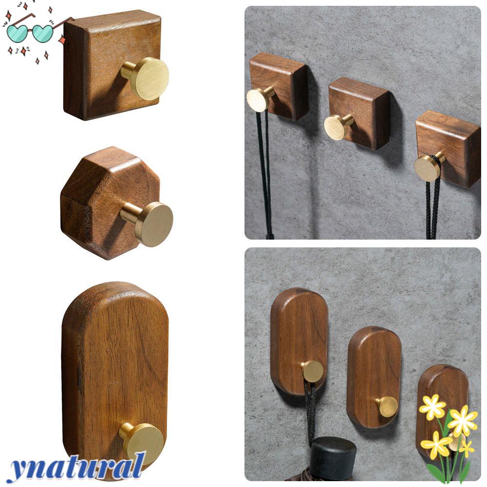 YNATURAL Móc Treo Đồ Gắn Tường Bằng Đồng Thau Tiện Dụng