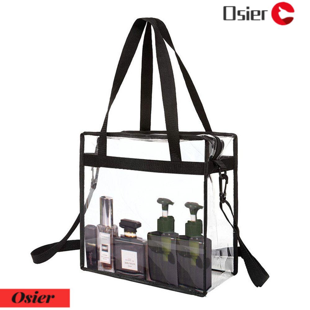 OSIER1 Túi Tote Đeo Vai Trong Suốt Khóa Kéo Chống Thấm Nước Tùy Chỉnh Thời Trang Cho Nữ