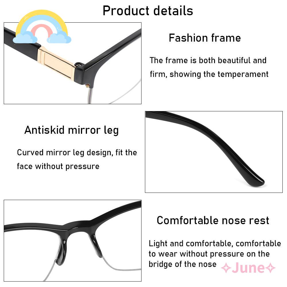 JUNE Kính Đọc Sách Siêu Nhẹ Độ Phân Giải Cao + 1.0 ~ + 4.0