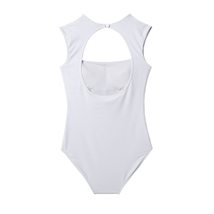 Bộ Đồ Bơi 1 Mảnh Màu Trơn Hở Lưng Dáng Ôm Thời Trang Cho Bạn Gái