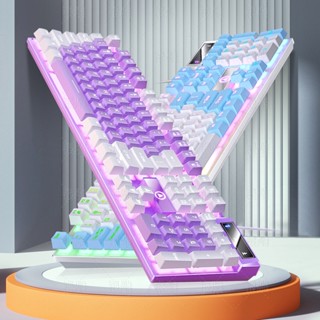 Bàn Phím Cơ Có Dây Màu Bạc Eagle K500 Dùng Để Chơi Game lzf0720