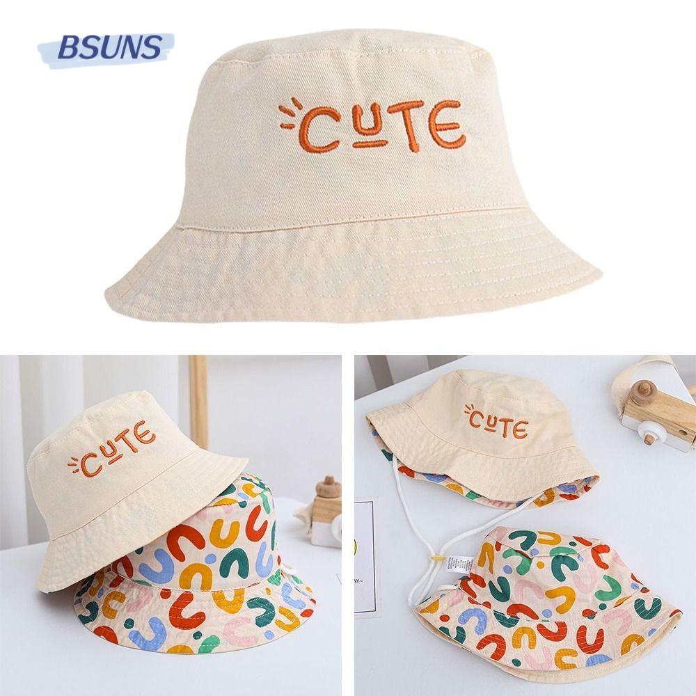 BSUNS Nón Tai Bèo Hai Mặt Chống Tia UV Thời Trang Mùa Hè Cho Bé