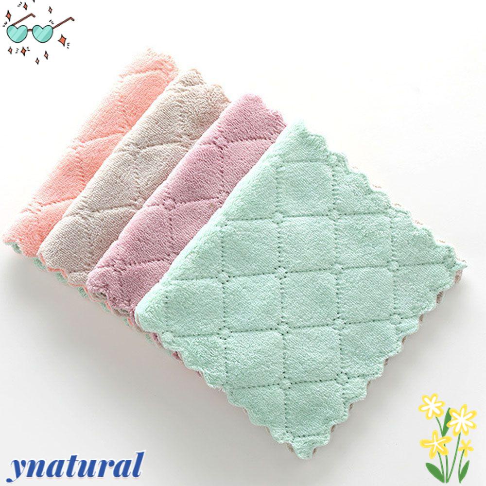 YNATURAL Khăn Lau Chén Dĩa Chống Dính Dầu Mỡ Siêu Thấm Hút Chất