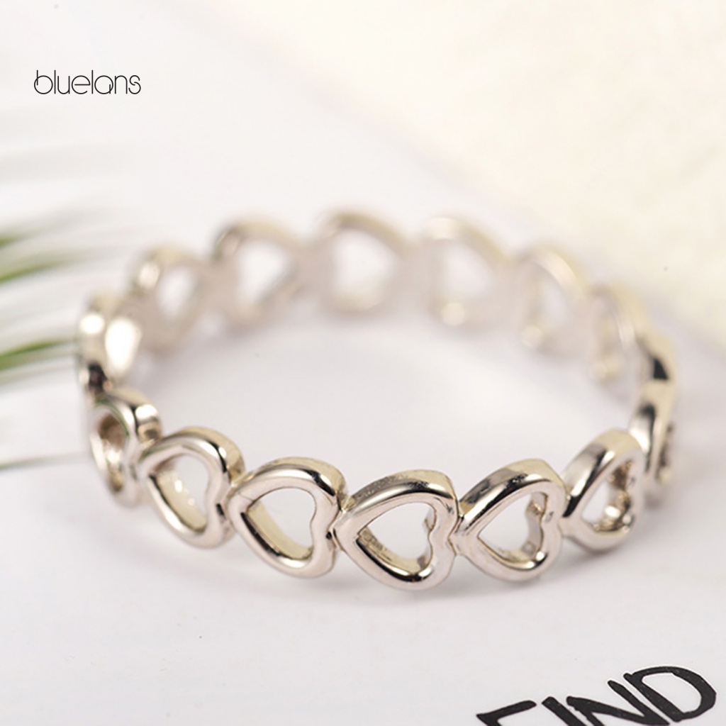 Nhẫn Cưới Bằng Đồng Hình Trái Tim Rỗng Thanh Lịch