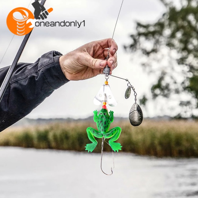 Mồi Câu Cá Giả Hình Ếch Mềm Mại Nhiều Màu Sắc 9cm 6g Kèm Móc Câu Tiện Lợi