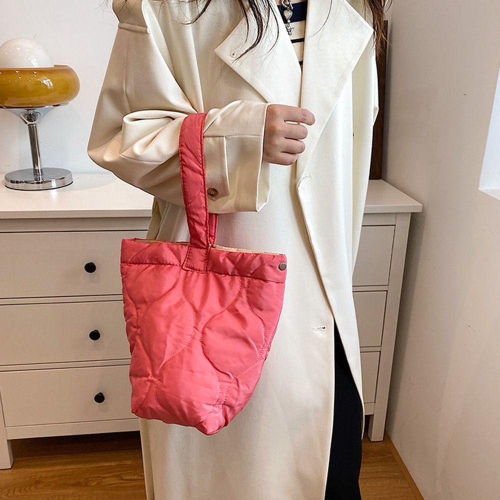 LOMBARD Túi Xách Cotton Cỡ Lớn Họa Tiết Kẻ Sọc Thanh Lịch Cho Đi Dã Ngoại