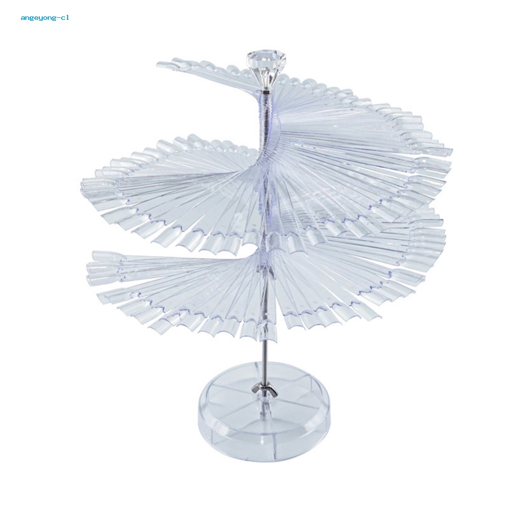 Thanh Acrylic Trong Suốt Trưng Bày Sơn Móng Tay Dạng Xoắn Ốc