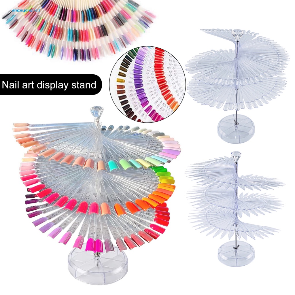 Thanh Acrylic Trong Suốt Trưng Bày Sơn Móng Tay Dạng Xoắn Ốc