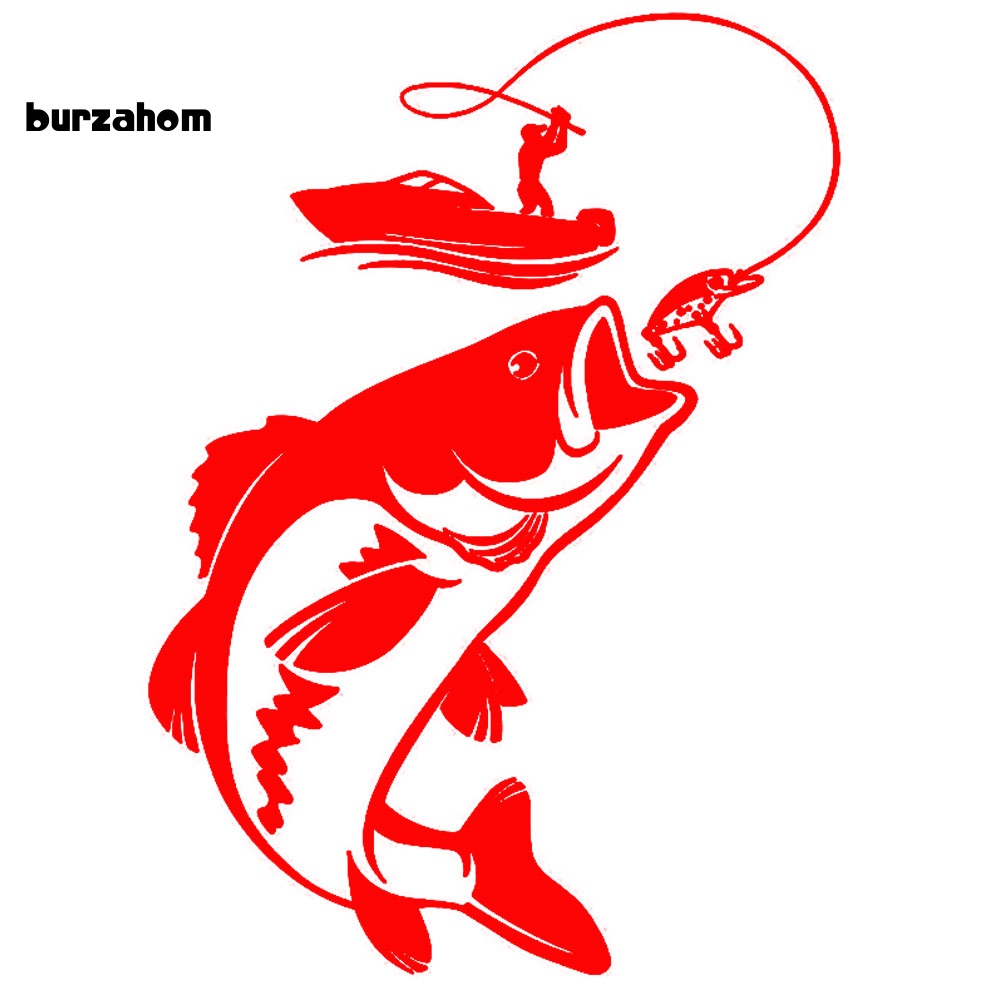 Nhãn Dán Trang Trí Xe Ô Tô Hình Cá Và Thuyền Phản Quang Độc Đáo