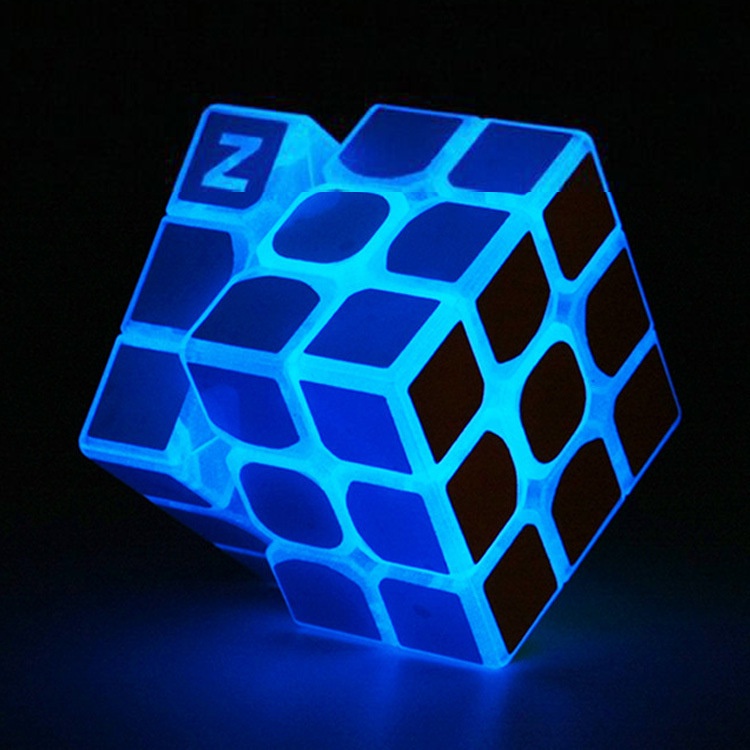 Z Móc Khóa Khối Rubik 3x3 3x3x3 Dạ Quang Đồ Chơi Cho Trẻ Em