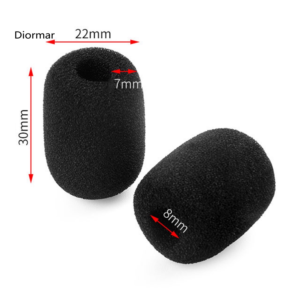 Set 10 Miếng Xốp Mềm Chắn Gió Bọc Đầu Micro