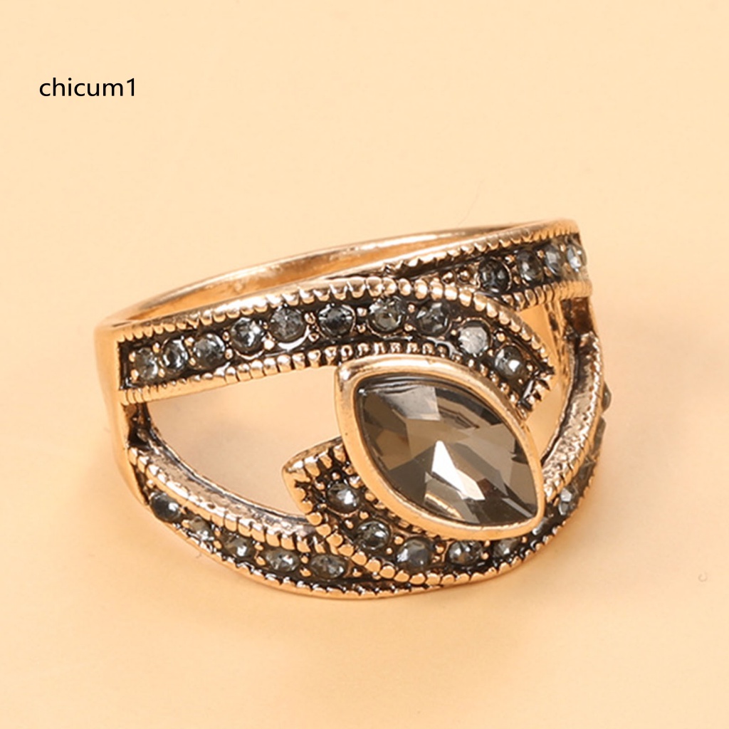 Nhẫn Đeo Khớp Ngón Tay Đính Đá Zircon Kiểu Vintage Cho Nữ
