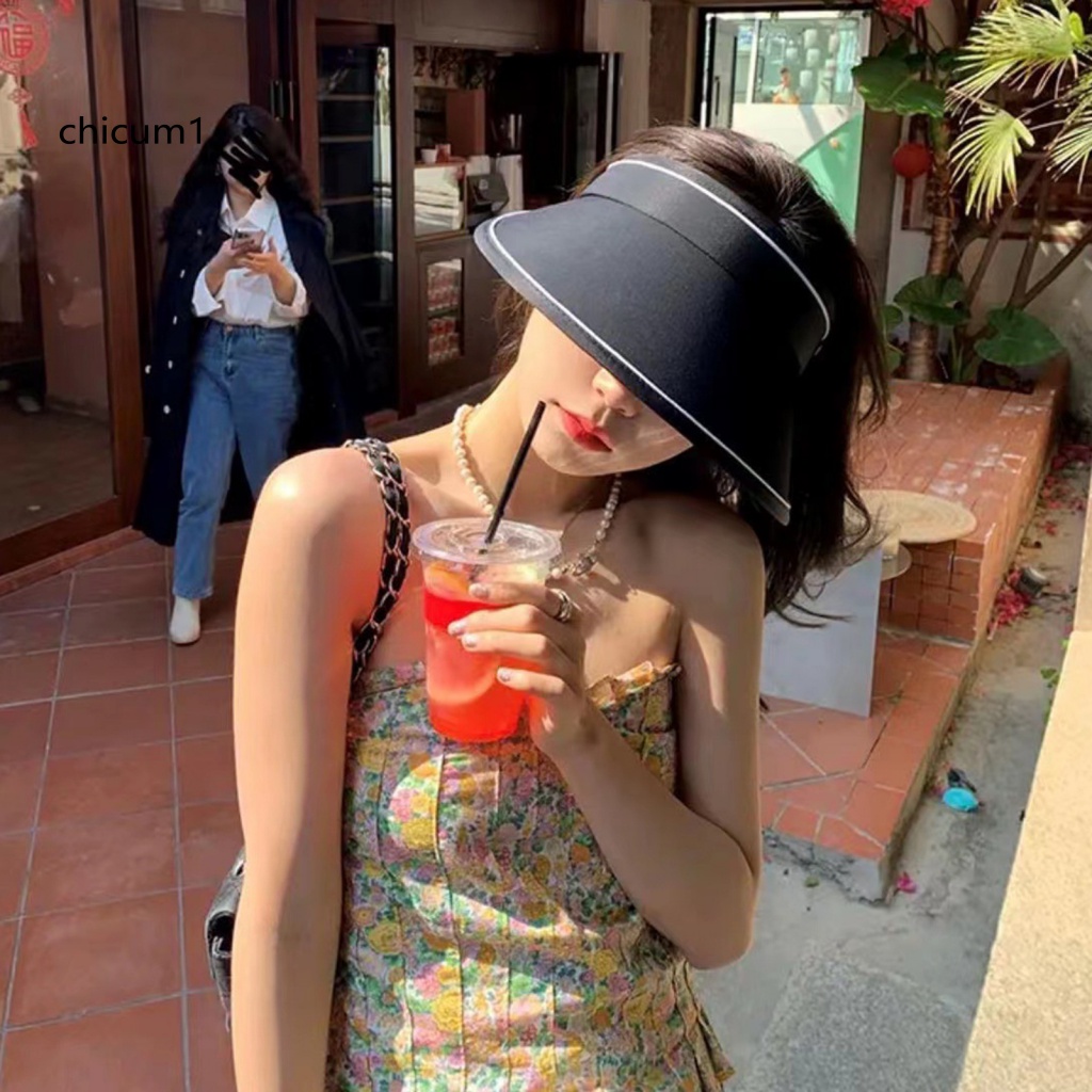 Mũ Lưỡi Trai Nửa Đầu Chống Nắng Màu Trơn Thời Trang Mùa Hè