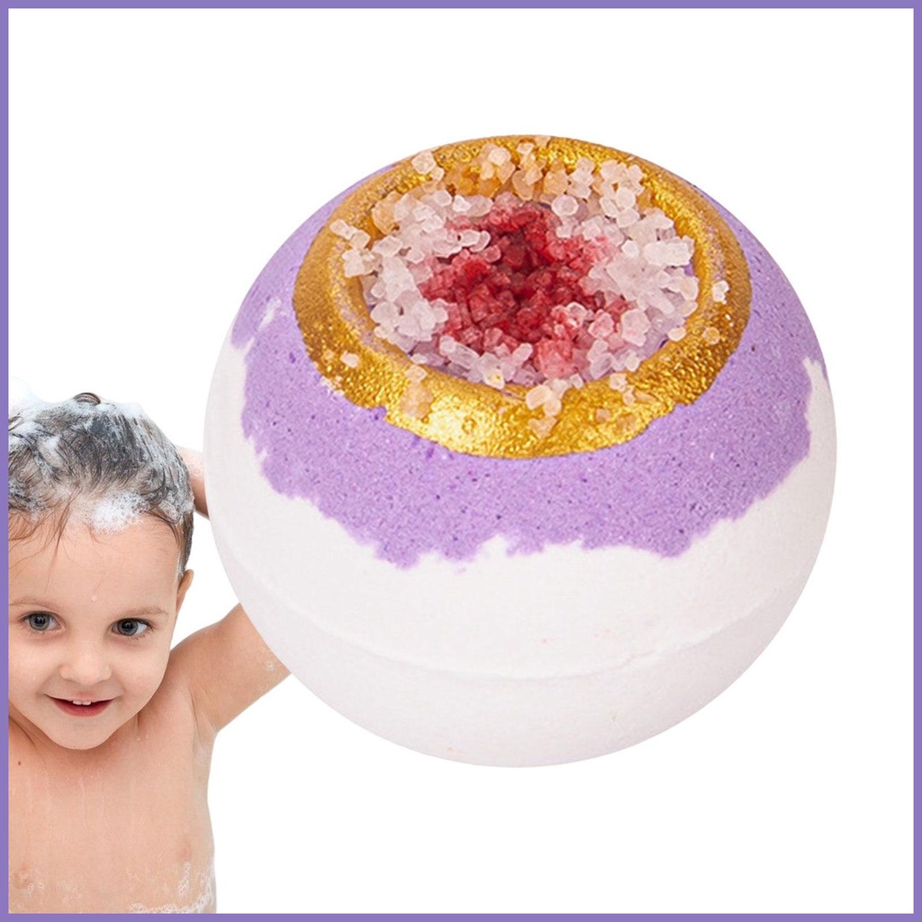 Bom Tắm Muối Biển 3.5 Oz Thư Giãn Handmade Dành Cho Nữ Và Trẻ Em nota2vn