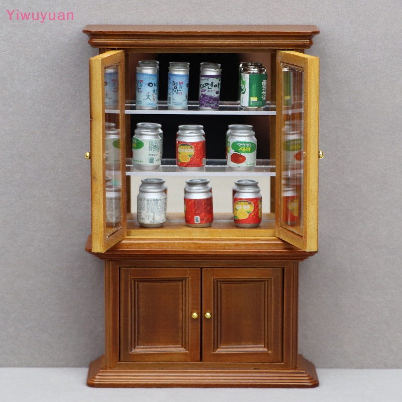 Mô Hình Tủ Kính Kèm Gương Trang Trí Nhà Búp Bê 1: 12 Mới