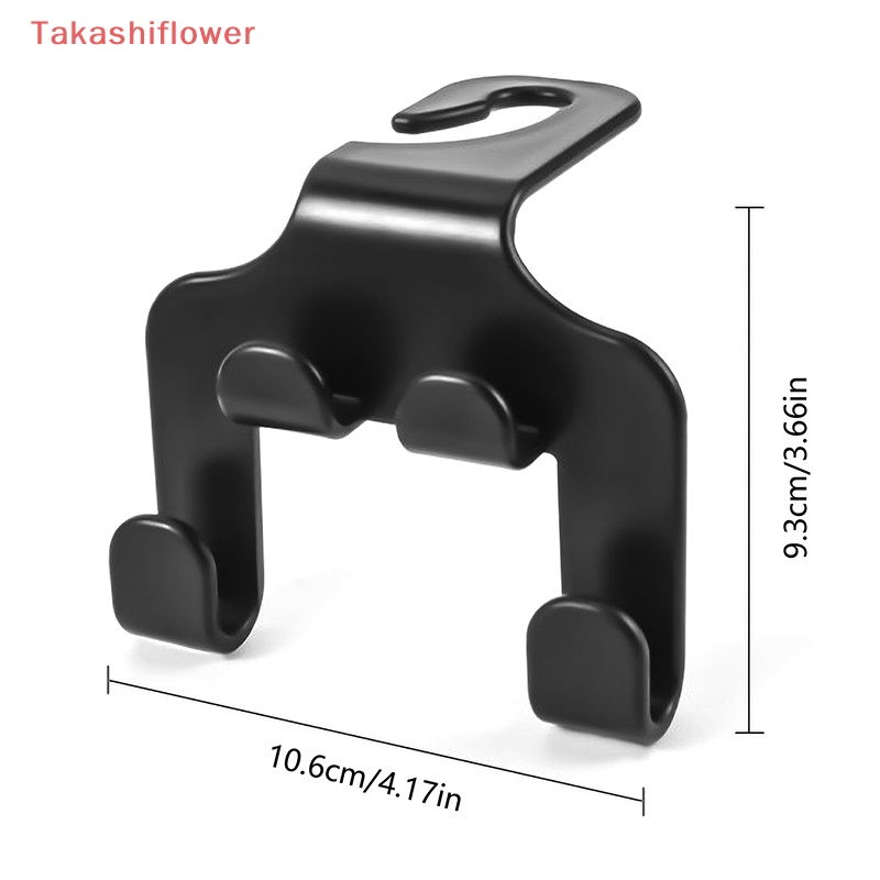 [TakashiflowerV] Set 2 Móc Treo Túi Xách / Áo Khoác / Đồ Dùng Xe Hơi Màu Đen Thông Dụng
