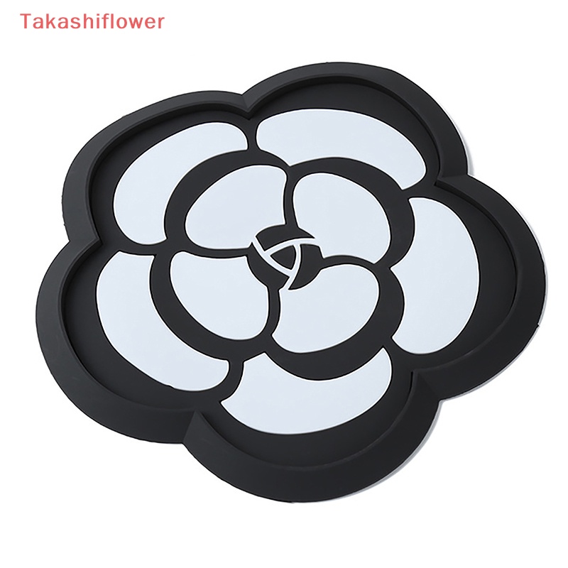 [TakashiflowerV] Thảm Lót Điện Thoại Chịu Nhiệt Cao Chống Trượt Hình Hoa Trà Cho Xe Hơi