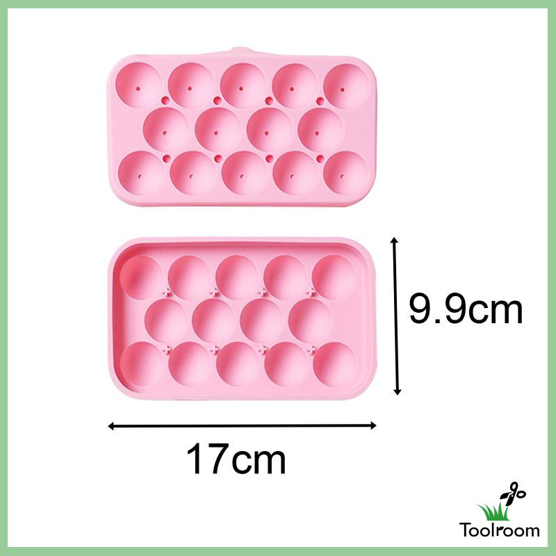 Set 2 Khay Làm Đá Tròn Có Thể Xếp Chồng Lên Nhau