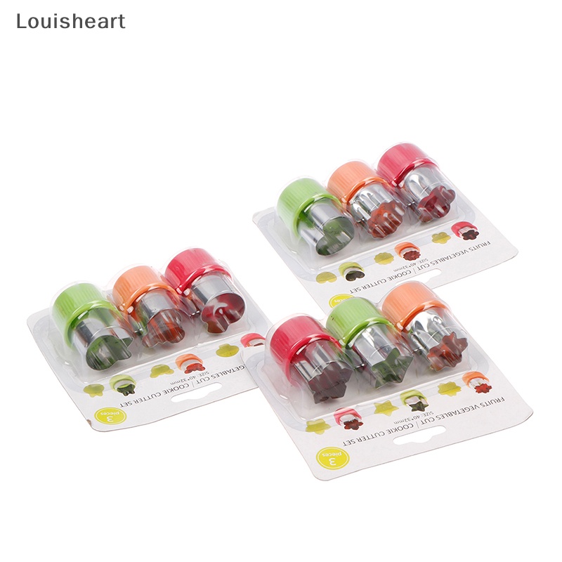 Khuôn Cắt Bánh Quy / Rau Củ Quả 3 Ngăn Bằng Thép Không Gỉ Louisheart Áo Khoác Thời Trang Trẻ Trung Cá Tính TFG TFG