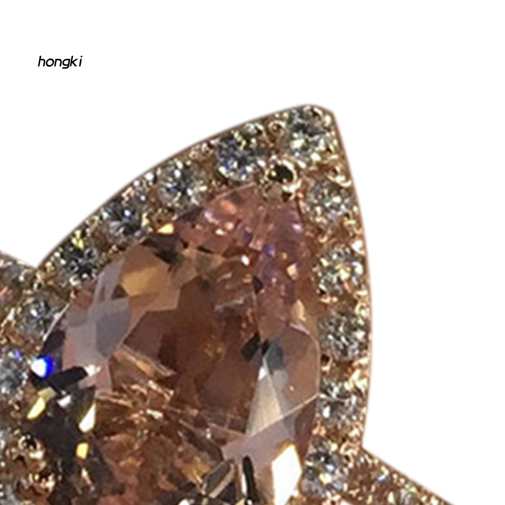 Nhẫn ĐíNh Kim Cương Giả HìNh GiọT NướC Sang TrọNg