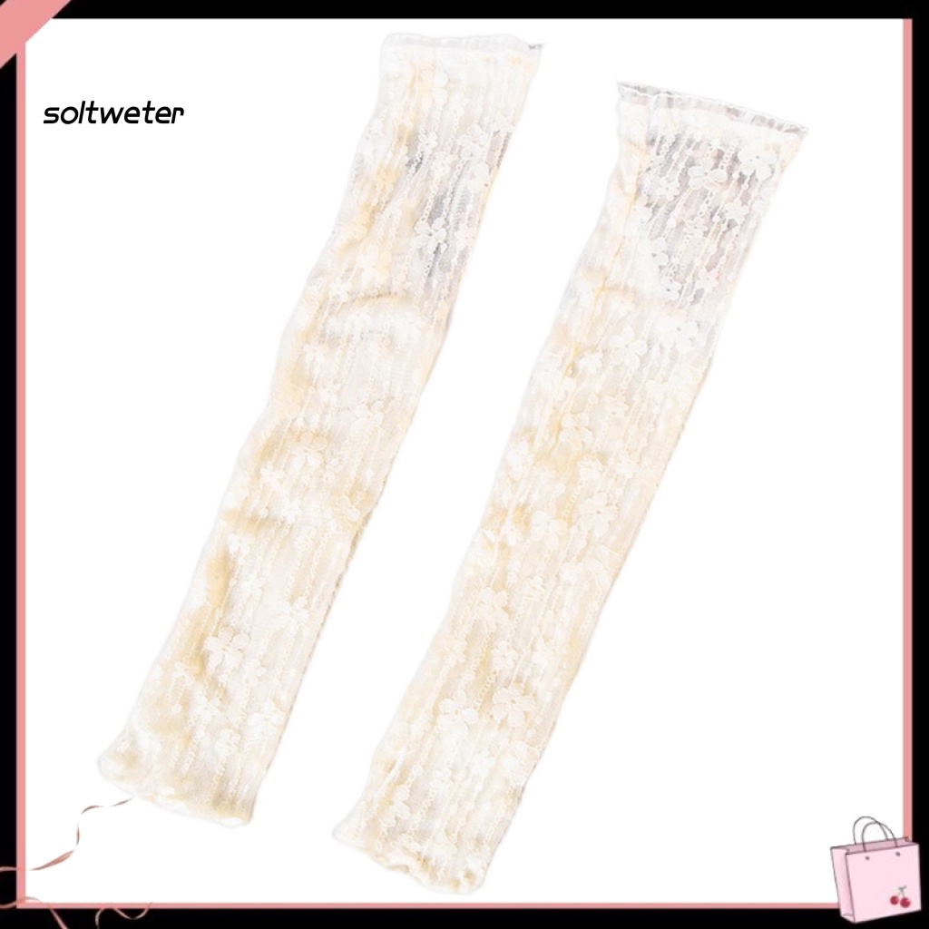 1 Cặp Găng Tay Chống Nắng / Tia UV Dáng Rộng Màu Trơn Siêu Bền Bảo Vệ Thấm Hút Mồ Hôi