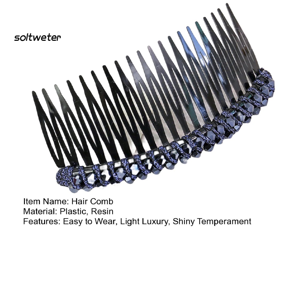 Lược Kẹp Tóc Chống Trượt Dễ Sử Dụng Tạo Kiểu Sáng Bóng