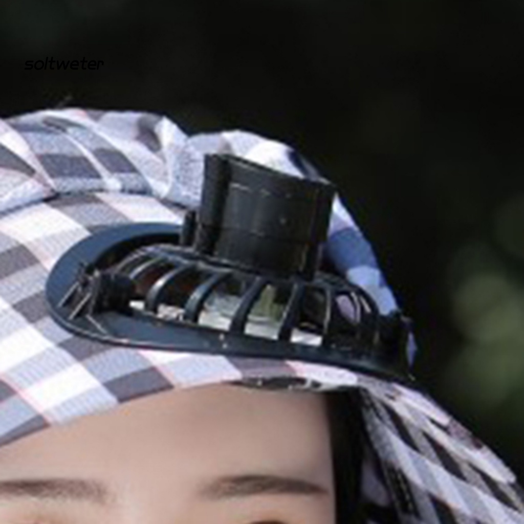 Quạt Điện Đội Đầu Thoáng Khí Chống Nắng Có Thể Sạc Lại Cho Nữ