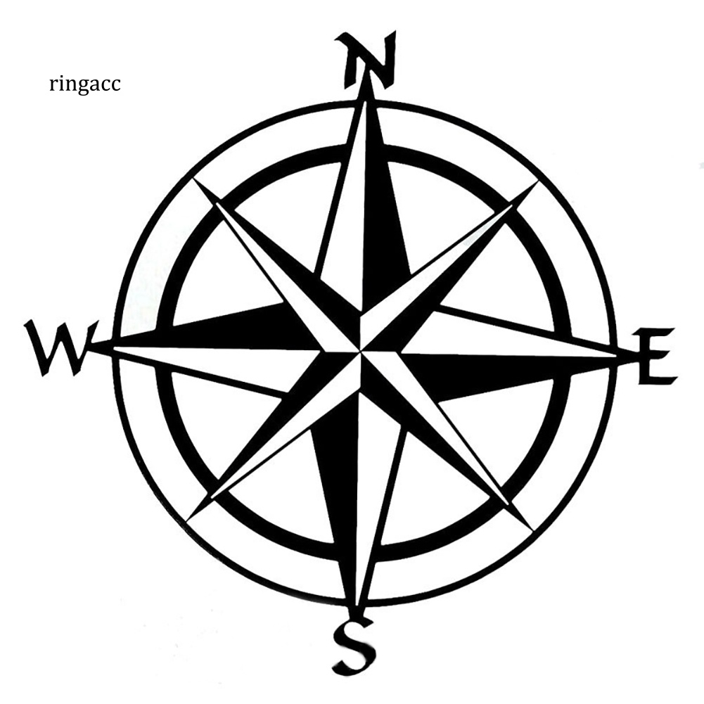 Đề Can Phản Quang Họa Tiết La Bàn Độc Đáo Trang Trí Cửa Sổ Xe Hơi / Xe Tải